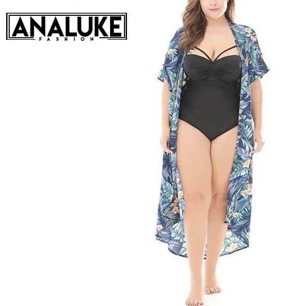 Vibrant Styles Casual Weekend Relaxed Style Plus Size Bohemian Floral Cardigan