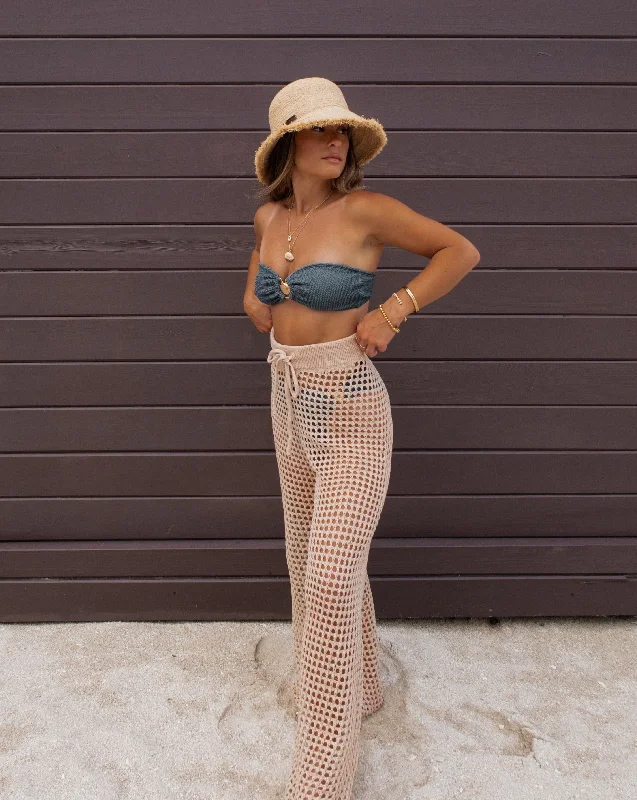 Fashionable Women's Casual Apparel Glamorous Evening Wear Sayulita Dreaming Crochet Drawstring Pants Fashionable Women's Casual Apparel Glamorous Evening Wear Sayulita Dreaming Crochet Drawstring Pants