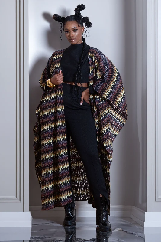 Comfortable Clothes Vintage Retro Party Wear PLUS SIZE CROCHET DUSTER- JIBRI